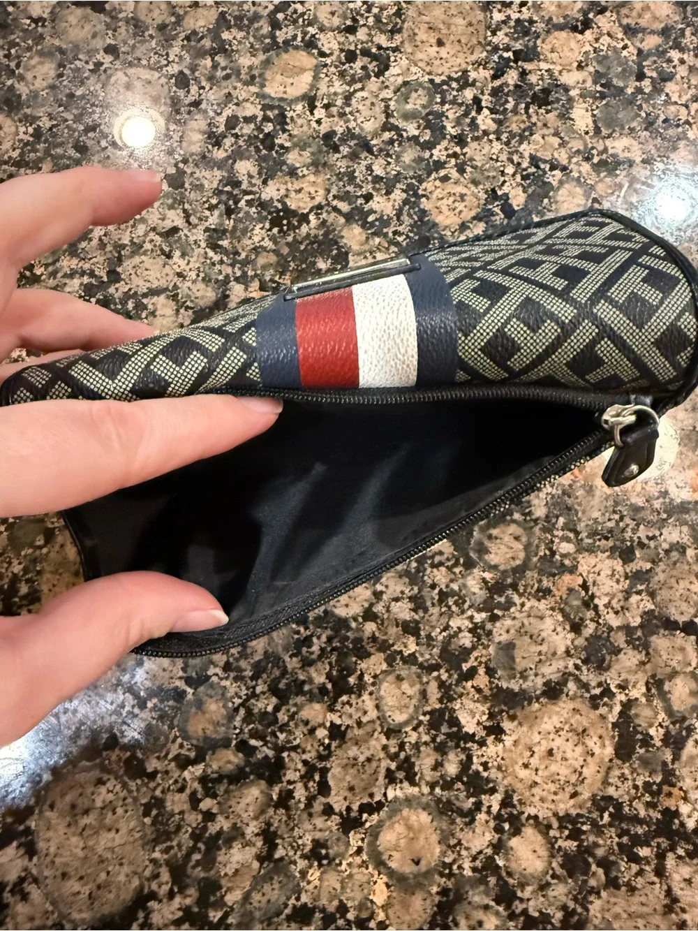 Tommy Hilfiger Navy, White & Red Signature Stripe Wallet